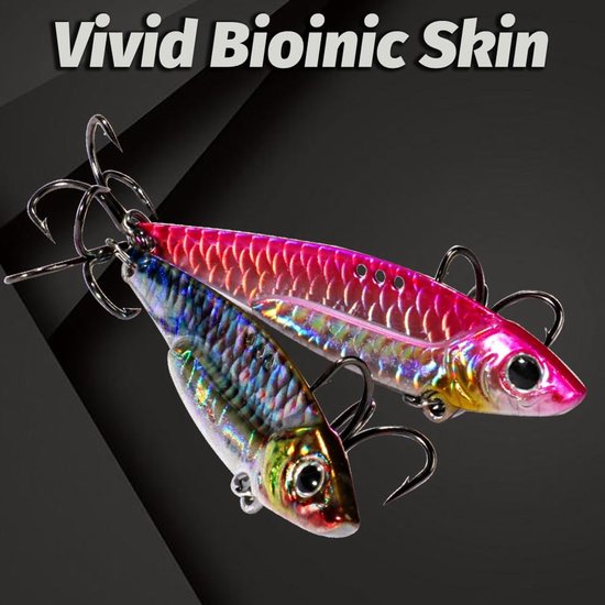Vis Lokaas Set - Spinnerbait Kunstaas - Vissen Op Zee - Zinkend Ontwerp - Meerdere Gewichten - Metaal — afbeelding 3