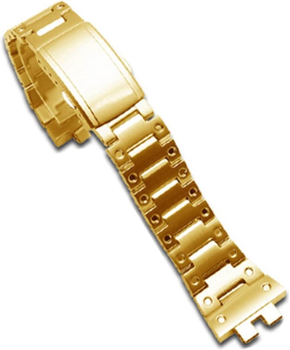 Horloge Band - Metalen Armband - Dagelijks Gebruik - Roestvrij Staal - Verstelbaar - Goud