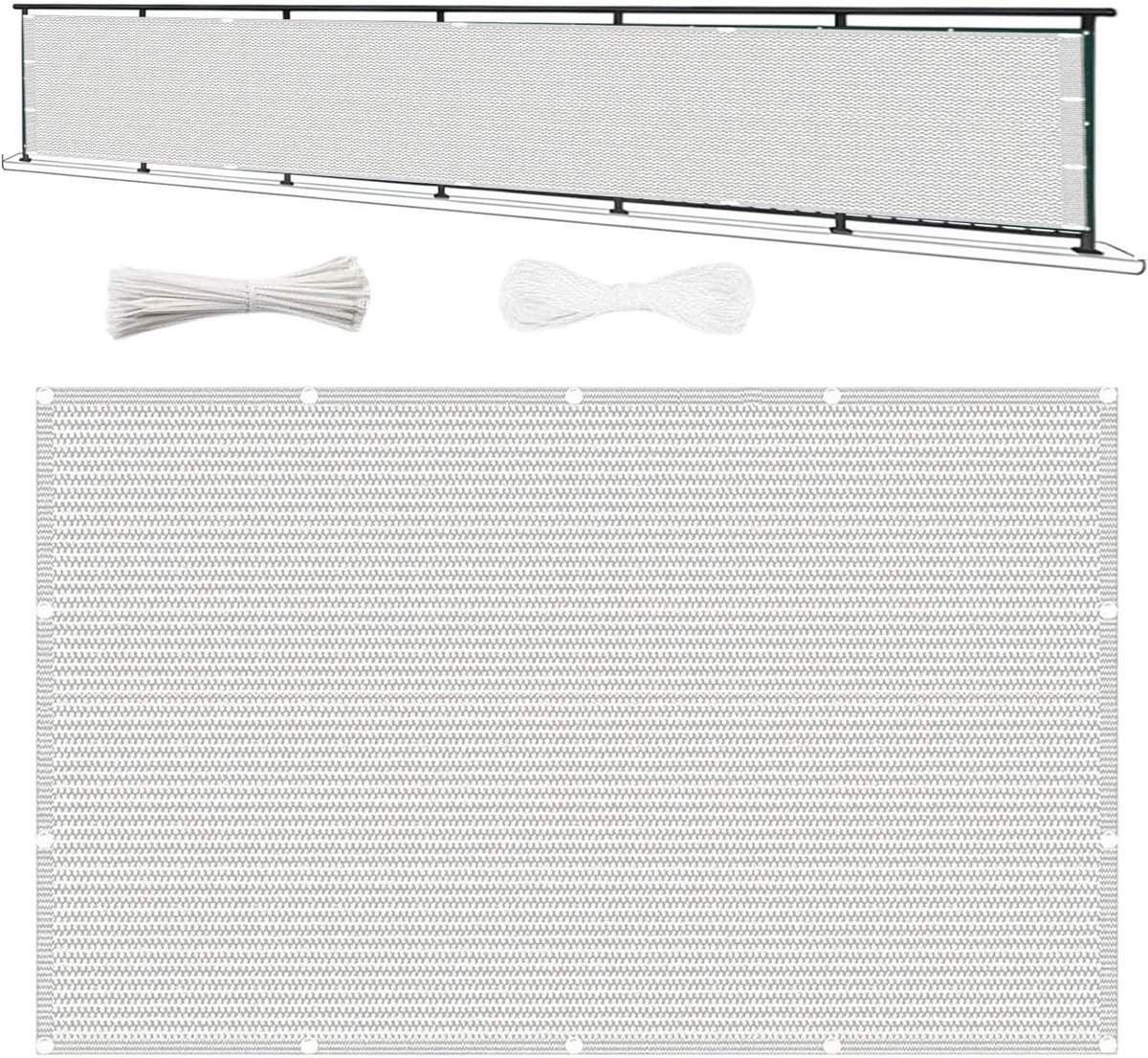 Balkonscherm Inkijk - Privacy Scherm - Buiten Leven - UV Beschermend Materiaal - 120 x 140