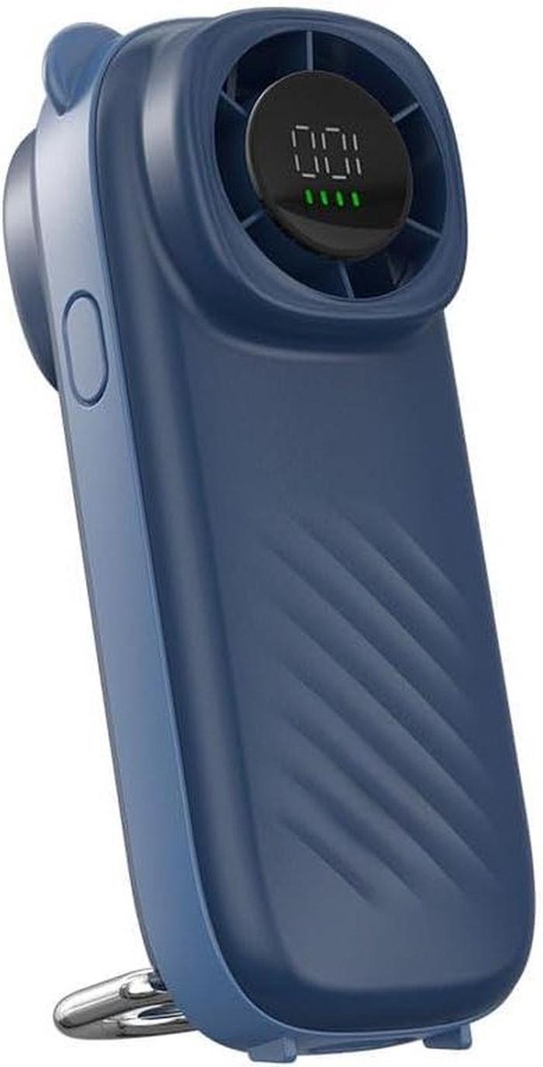 Mini Handventilator - Draagbare Ventilator - Koelte Onderweg - 100 Windniveaus - 16 Uur Batterij - Blauw