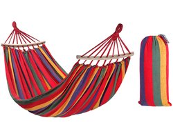 Rea - hangmat met spreidstok 1-persoons 40cm - 400257 rood 260x90