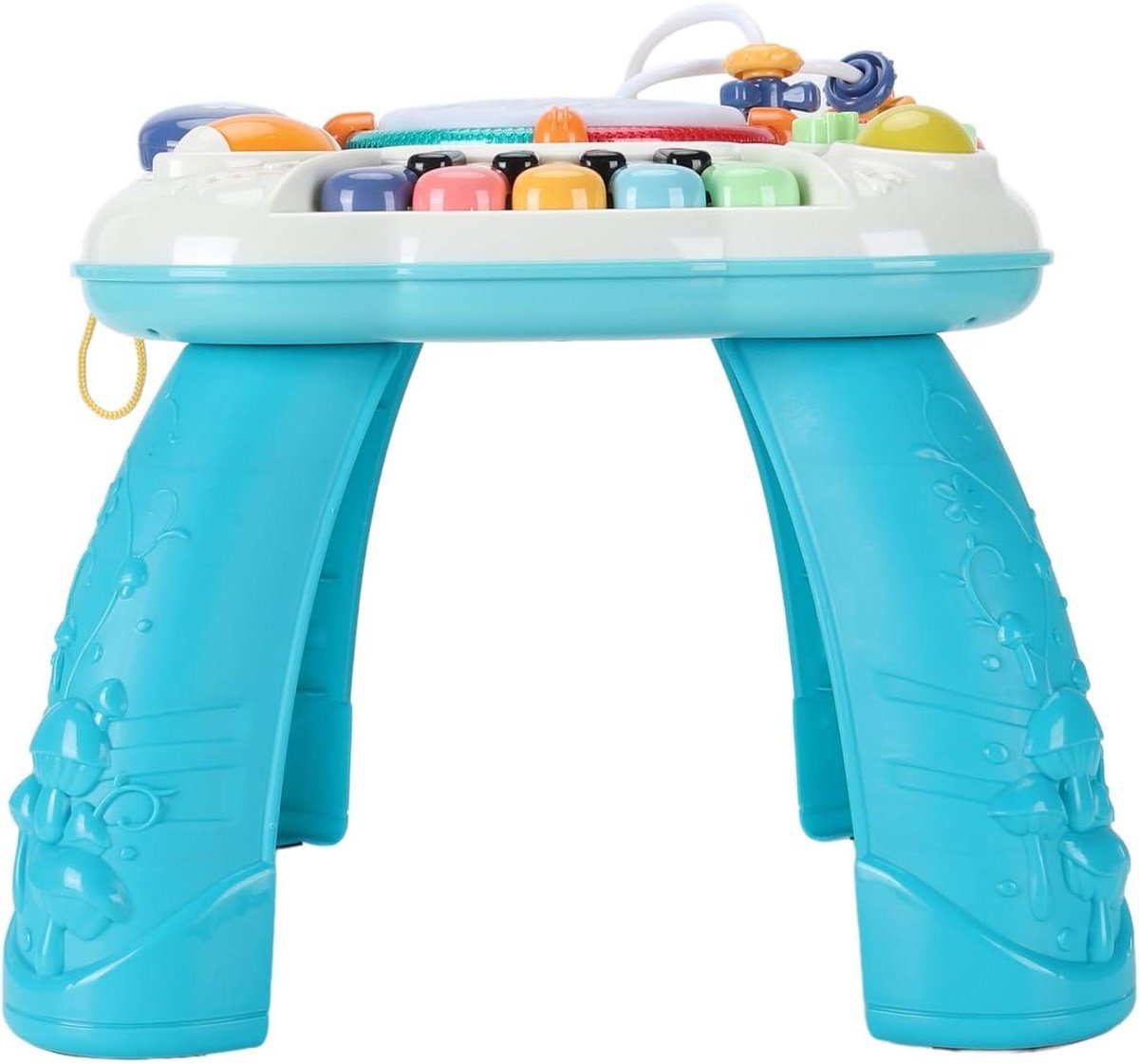 Baby Activiteitentafel - Leertafel Peuters - Vroege Ontwikkeling - Verstelbare Hoogte - 41 x 31 cm - Multicolor