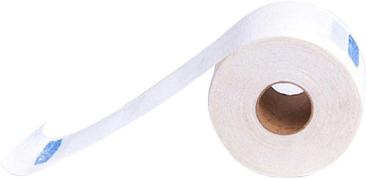 Nekstrips Wegwerp - Nekpapier Nekdemper - Hygiënisch Knippen - Rekbaar en Waterdicht - 6 Rollen - Wit