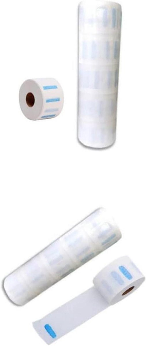 Nekpapier Rollen - Nekstrips Kappers - Haarknippen Beschermen - Rekbaar Materiaal - 105 cm - Wit