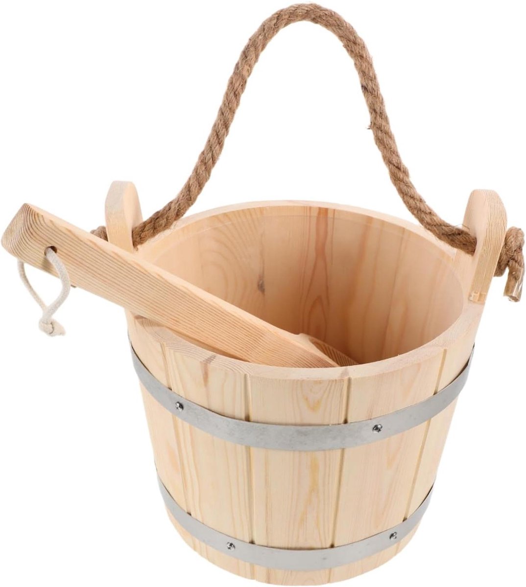 Sauna Emmer met Schep - Sauna Accessoires Hout