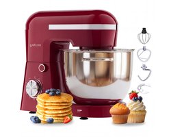 Gatson Keukenmachine - 10 Snelheden - 5L Mengkom - Dubbele Handvat - Keukenrobot - Keukenmixer - Foodprocessor - 1500W