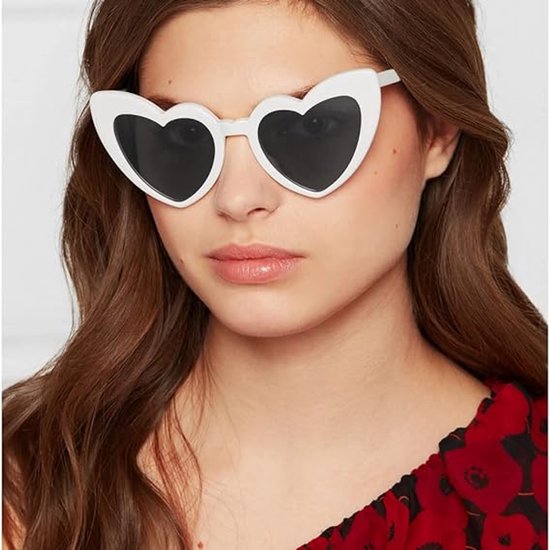 Daity Hartvormige zonnebrillen voor dames - Feestbrillen in hartvorm - Retro cat-eye zonnebrillen in moderne stijl - Zonnebrillen met UV-bescherming van daity — afbeelding 5