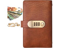 Money Saving Book,Savings Challenge Book With Lock | Budget Planner 100 Pages Wallet Organizer For Travel Purpose Student Room Business Travel Trips