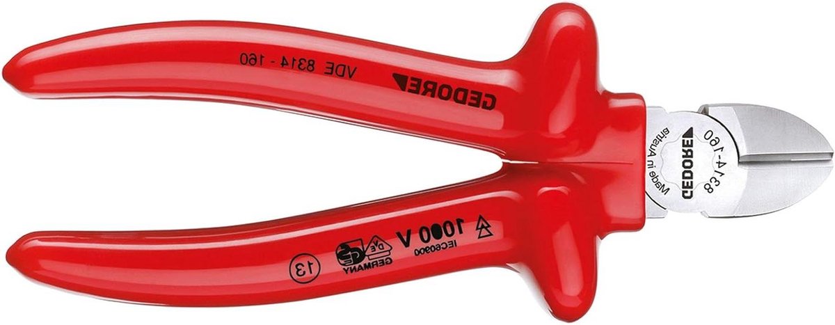 Zijkniptang - Isolatietang - Draad Knippen - Slimme Kop - 140 mm - Chroom