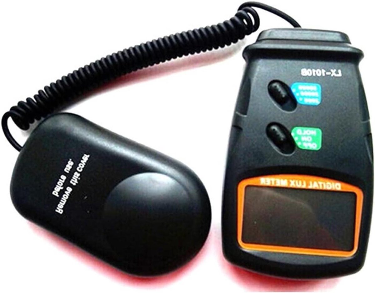Digitale Lux Meter - Lichtmeter - Helderheid Meten - Hoge Nauwkeurigheid - 1-50000 LUX - Zwart