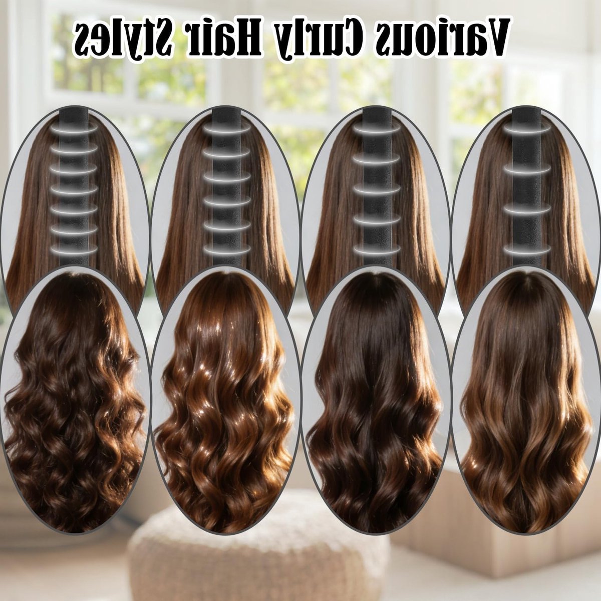 Warmtevrije krulstaven voor alle haartypes - 3 flexibele haarkrullers met satijnen muts voor nachtelijk gebruik, zwart