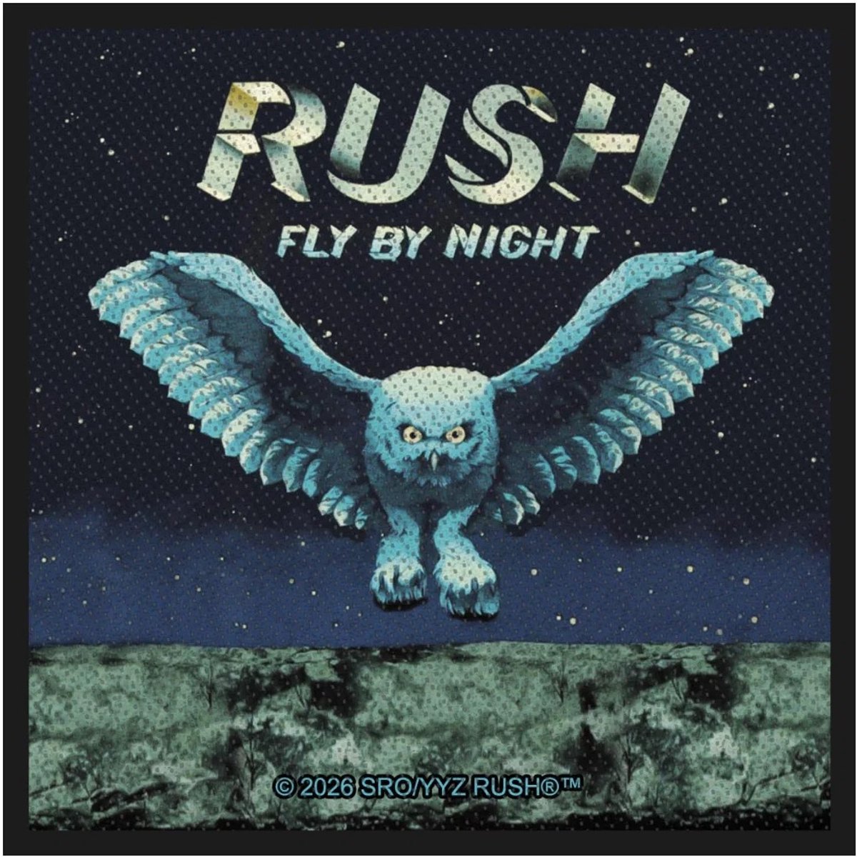 Rush - Fly By Night Patch - Blauw/Multicolours