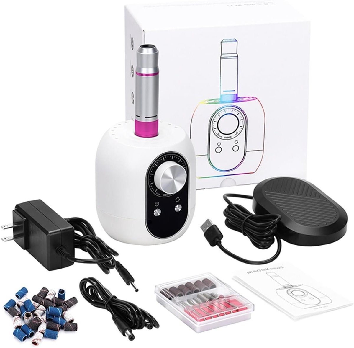 Elektrische Nagelfrees - Manicure Machine - Nagels Vijlen - 35000 RPM - Oplaadbaar - Zwart