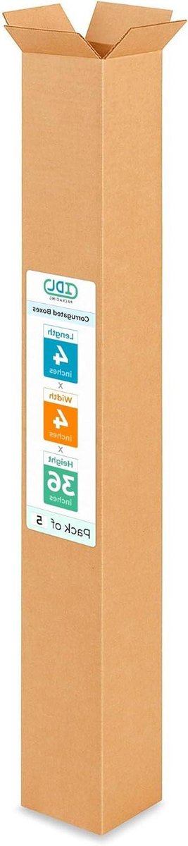 Golfkartonnen dozen - Verhuisdozen opslag - Verzenden en opslag - Professionele kwaliteit - 5 stuks 4x4x36 inch - Kraftpapier