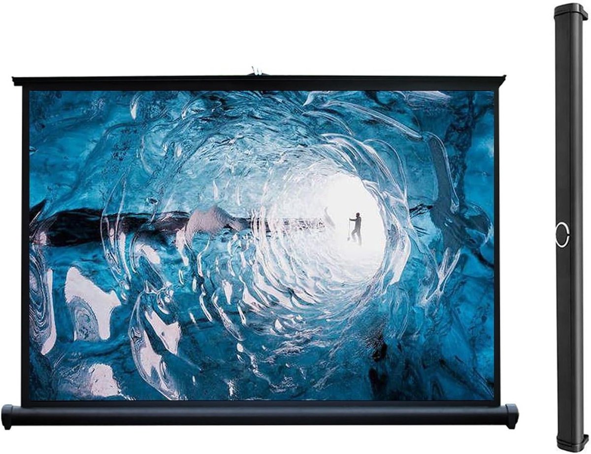 Projectiescherm - Beamerdoek - Thuisbioscoop Creëren - Kreukvrij Glasvezel - 20-50 inch - Wit