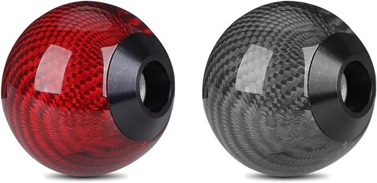Pookknop Auto - Schakelhendel Balvorm - Rijcomfort Verbeteren - Koolstofvezel Textuur - Universeel 8/10/12mm - Zwart — afbeelding 5