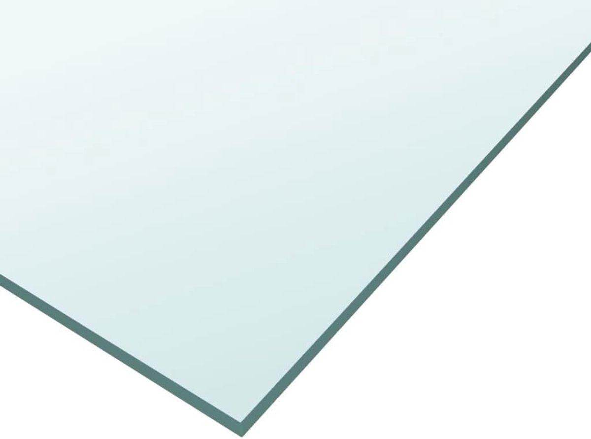 Tafelblad - Glasplaat - Tafel Beschermen - Gehard glas - 50x50 cm - Transparant