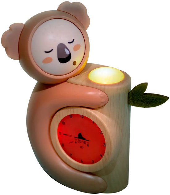 PABOBO Koala Slaaptrainer Kinderen - 3-in-1 LED Kinderwekker - Instelbare Nachtlamp - Bruin van PABOBO — afbeelding 5