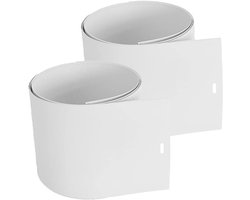 2 stukken -Verticale Jaloezieën - Raambekleding - Raamdecoratie - Duurzaam PVC - 210cm Lengte - Wit