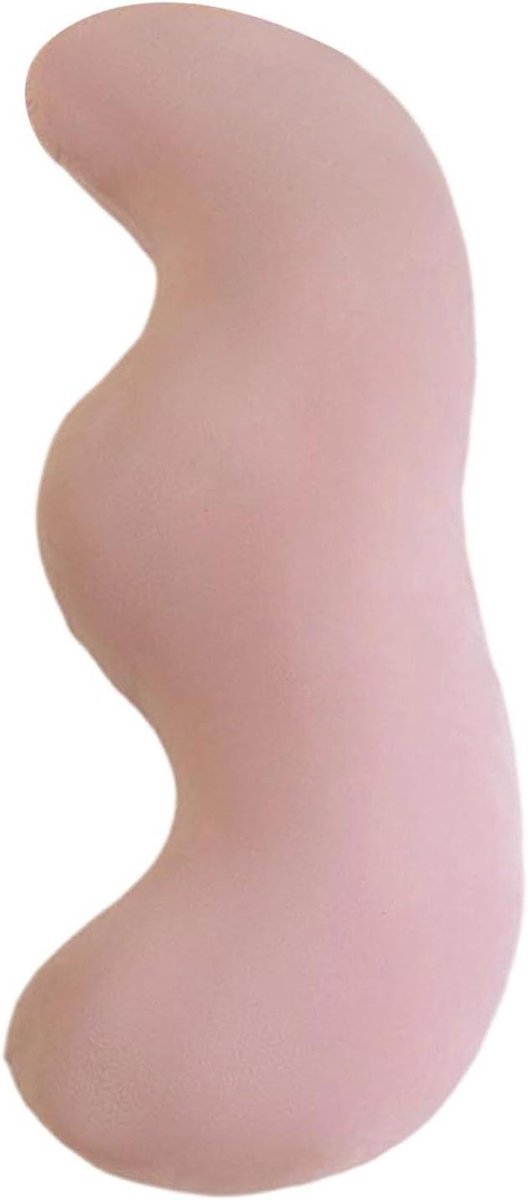 Lichaamskussen - Zijslaper kussen - Spierontspanning - Ergonomische pea pod vorm - 110 cm lengte - Roze