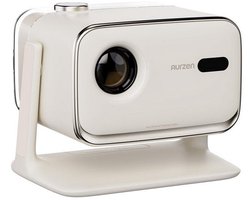 Aurzen - Boom Mini - Beamer - 1080P Full HD - 450 ANSI Lumen - LED Projector met Google TV & Dolby Audio - Auto Focus & Auto Keystone - 2x10W Speaker - WiFi 5G & Bluetooth - Draagbare Mini Beamer voor Thuisbioscoop