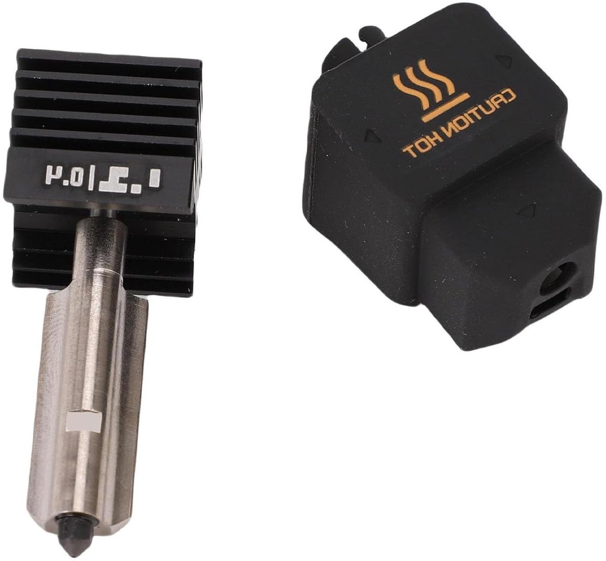 Hotend Kit - 3D Printer Onderdeel - Printen Verbeteren - Gehard Stalen Mondstuk - 04 mm - Zilver