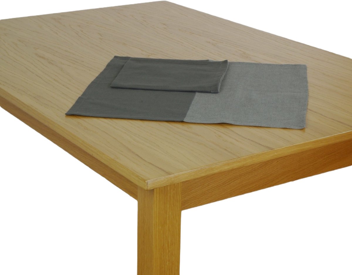 Servet Scantex Twin - Set van 6 - Stone / loft - 45 x 45 cm - 100% katoen - grijs / antraciet