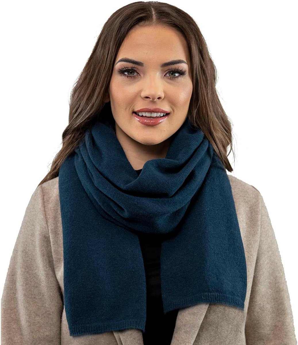 Dames Sjaal - Warme Nekwarmer - Winterse Warmte - Zacht En Comfortabel - One Size - Zwart
