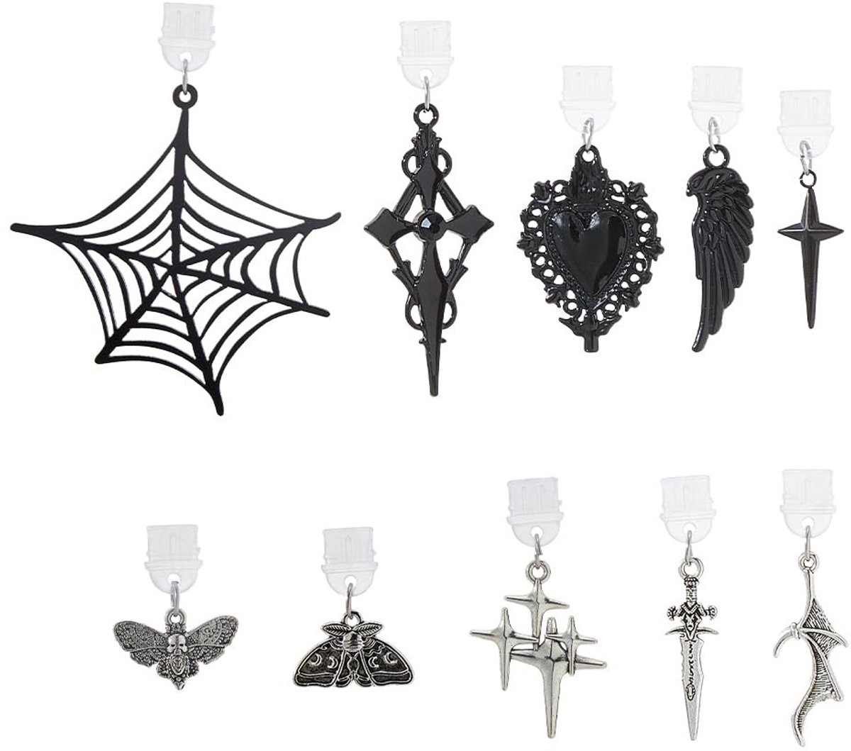 Cosensi - Dailygoods - Set van 10 Stijlen Stof Plug Charms voor Mobiele Telefoon