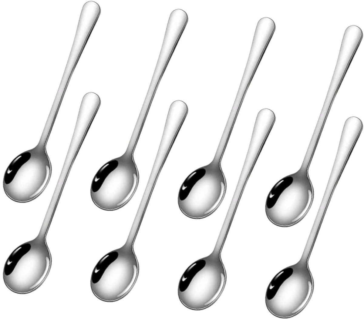 Cosensi - 8-delige Mini Spoon Set van Roestvrijstaal voor Koffie en Thee