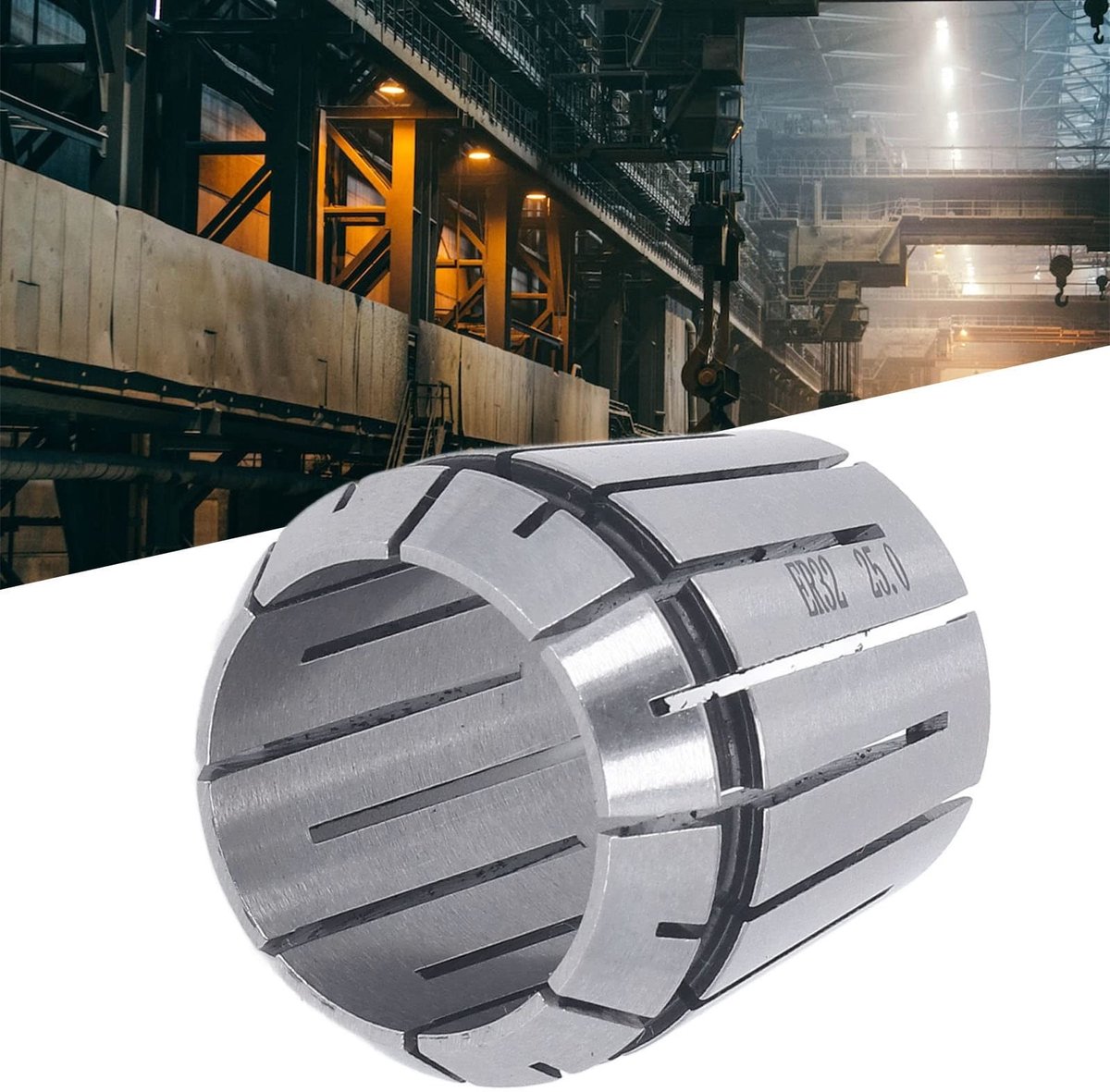 Allecto - Spantang Spring Collet - Hardmetaal - Stevige klemming - Diameter 25mm - Geschikt voor graveermachines - Verbeterde prestaties - T...