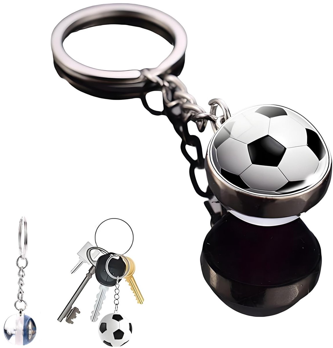 Cosensi - Voetbalsleutelhanger met Uniek Ontwerp en Oplichtende Functie