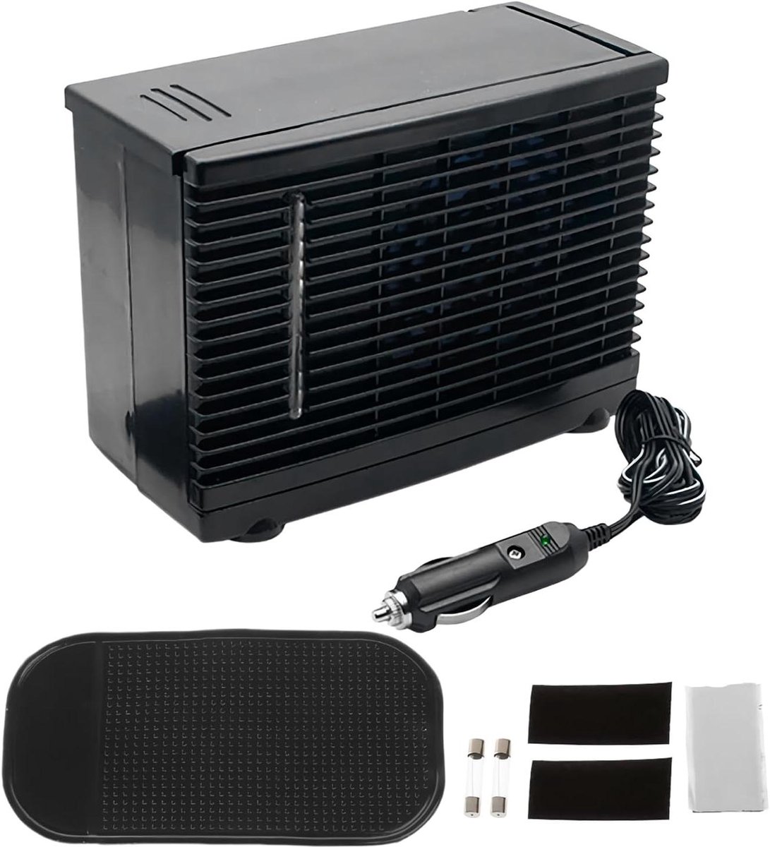 Draagbare Airco - Persoonlijke Koeler - Auto Koeling - Verdampingskoeling - 18.8 cm - Zwart