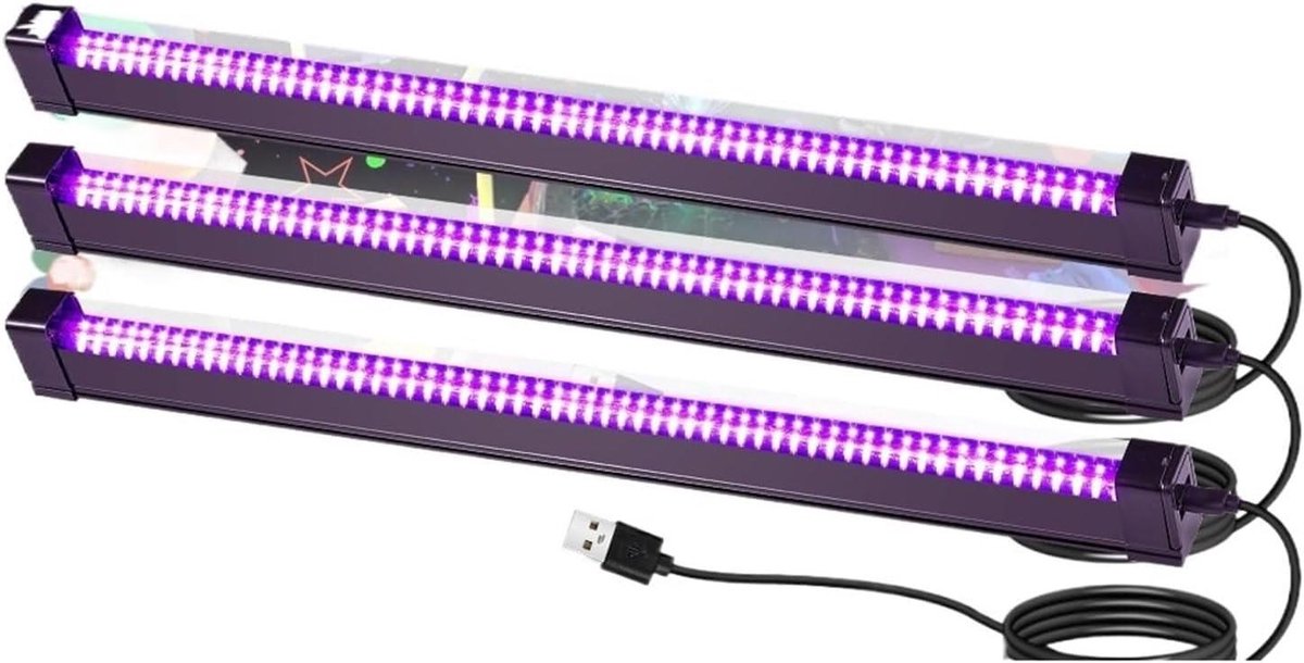 UV Uithardingslamp - Blacklight Tube - Feestdecoratie Creëren - Magnetisch Ontwerp - 42 cm - Zwart