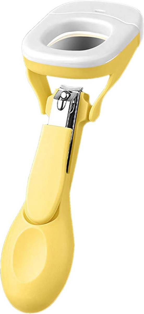 Babynagelknipper - Nagelschaar baby - Babyverzorging thuis - Met LED licht - 9.5 x 3.5 cm - Wit