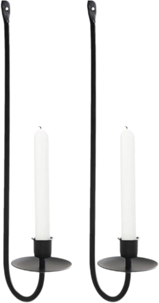 Kandelaar Wandlamp - Kaarsenhouder Set - Decoratief Ophangen - Ruimtebesparende Oplossing 
