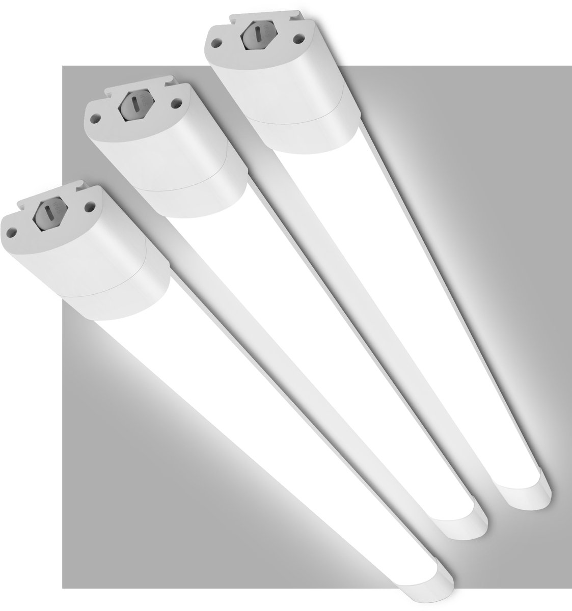 Oraymin 3x LED Werkplaatslamp - 120 cm - 36W 3960M - IP66 - Koppelbare TL Lamp - 4000K Wit