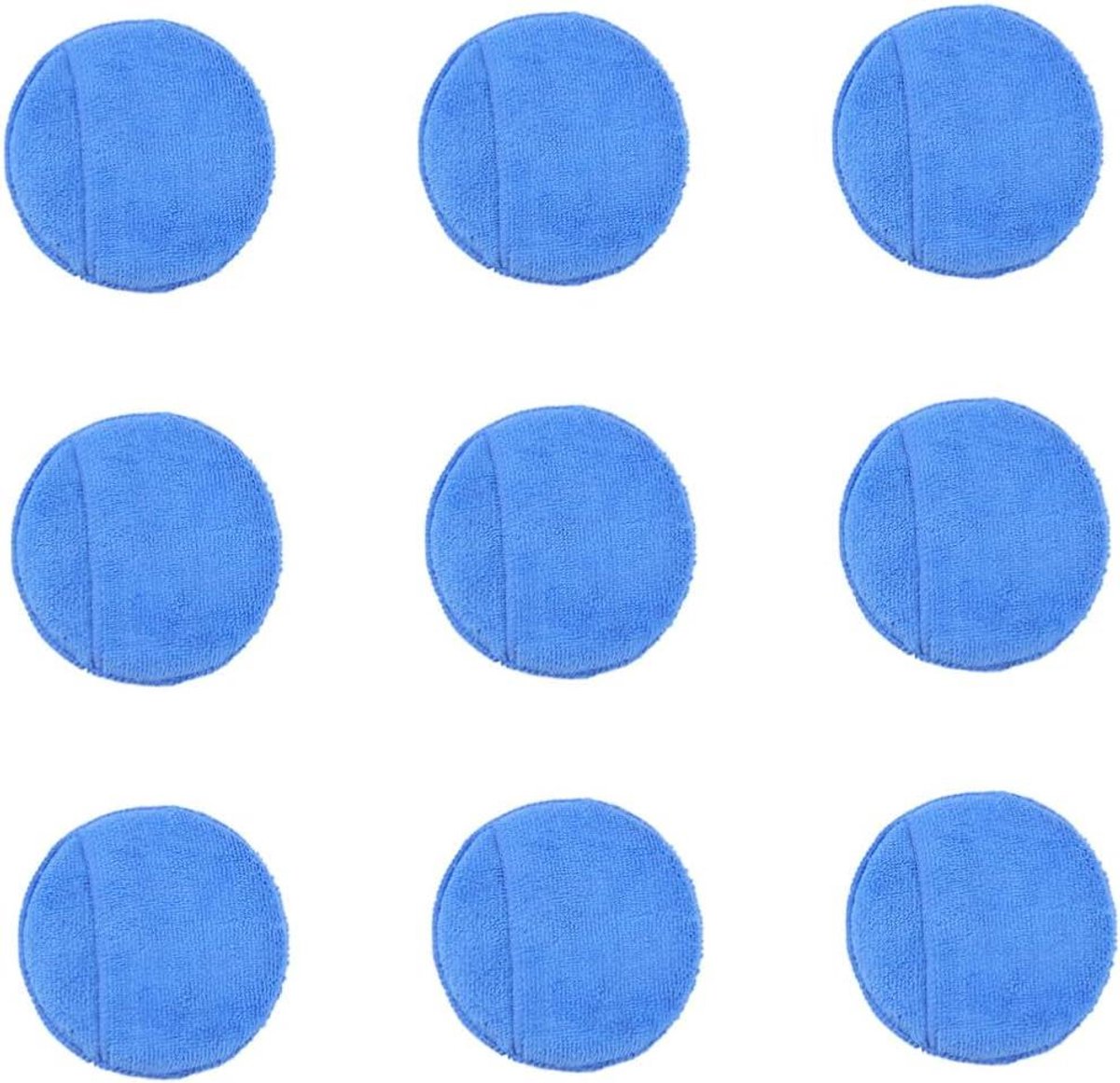 Wax Applicator Spons - Schuim Pads - Auto Polijsten - Krasvrije Applicatie - 10 Stuks - Blauw