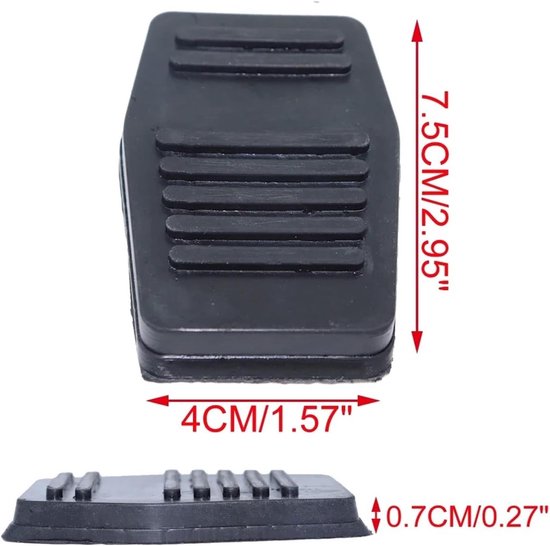 Pedaalhoezen Auto - Rem Koppeling - Verbeterde Grip - Perfecte Pasvorm - 1 Stuk - Zwart — afbeelding 4