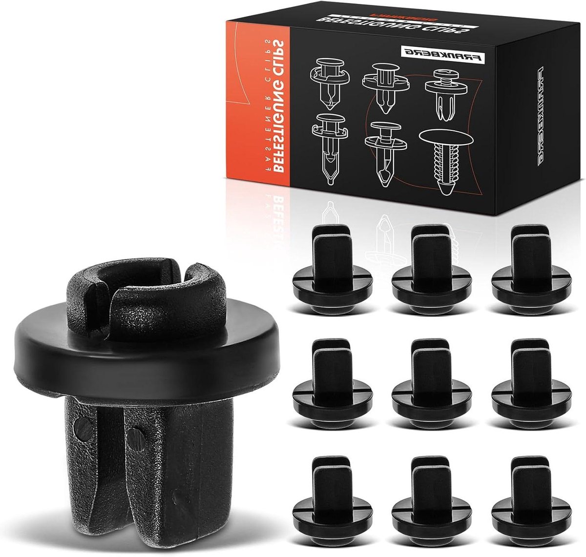 Bevestigingsclips - Schroefclips - Auto Onderhoud - Specifiek Ontwerp - 10 Stuks - Zwart