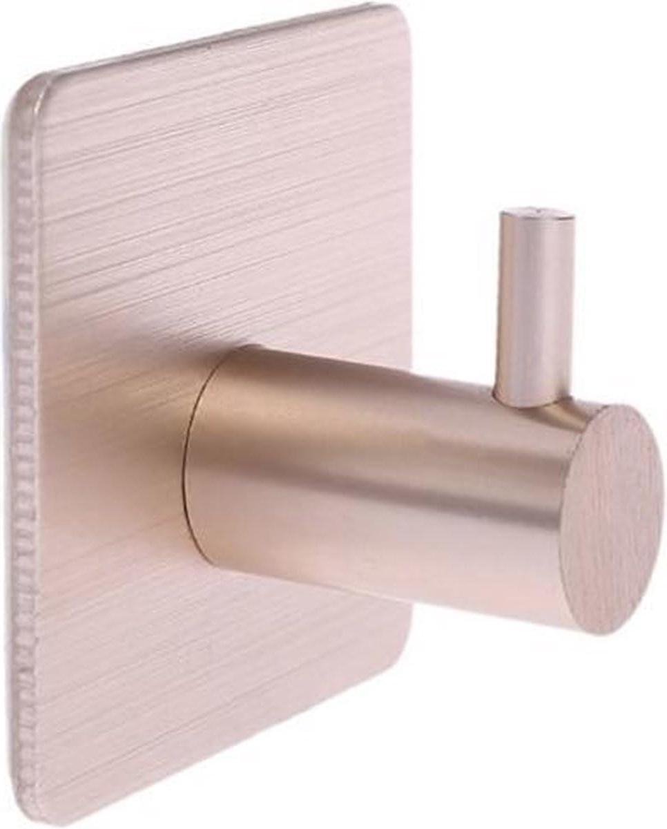 Handdoekhaak Set - Badkamer Hanger - Ruimte Besparen - Zonder Boren - 5 Stuks - Roze