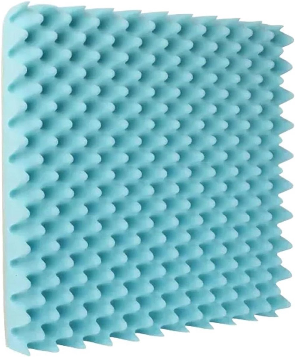 Akoestisch Schuim - Geluidsisolatie Panelen - Studio Opnames - Zelfklevende Achterkant - 50x50cm 3cm Dik - Blauw