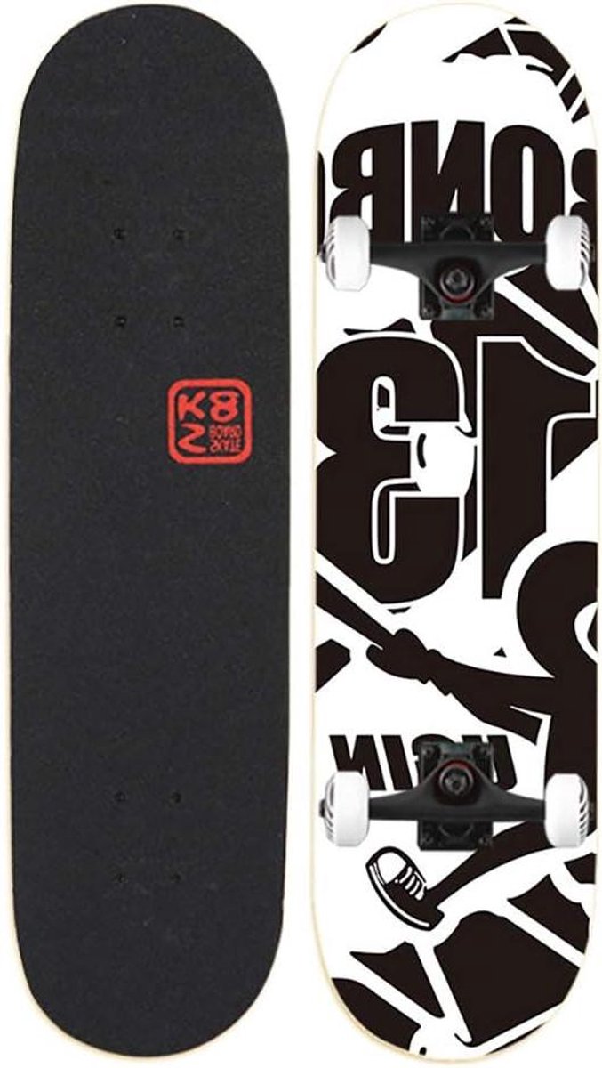 Compleet Skateboard Cruiser Pro Board Stunts en Tricks 8 Lagen Esdoorn Dek 31 x 8 Inch