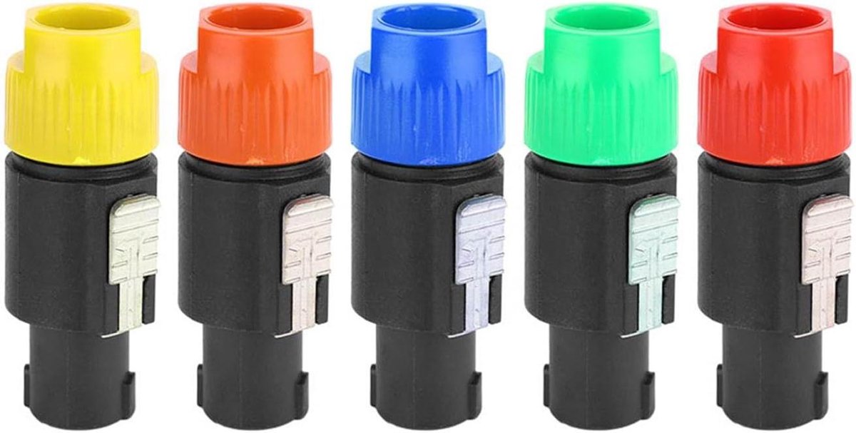 Luidsprekerconnector - Audiostekker - Audio Aansluiten - Waterdicht Ontwerp - 10 Stuks - Blauw