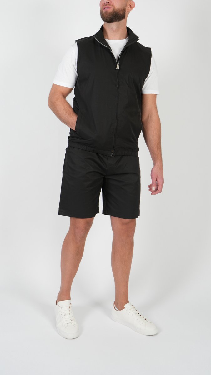 BASKO - ZOMERSET - GILET + SHORT - ZWART - MAAT L