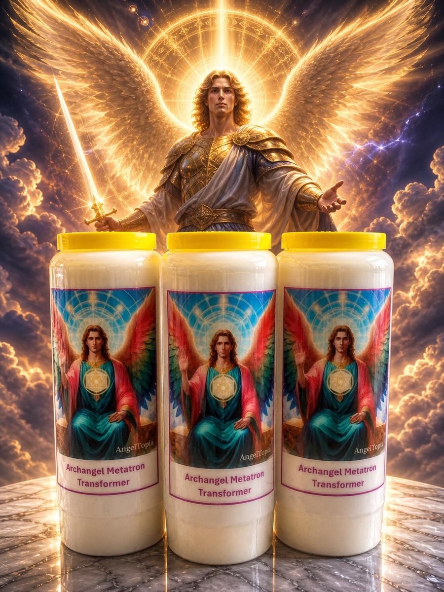 Noveenkaars Aartsengel Metatron (3stuks) - Voor Transformatie & Lichtwerk