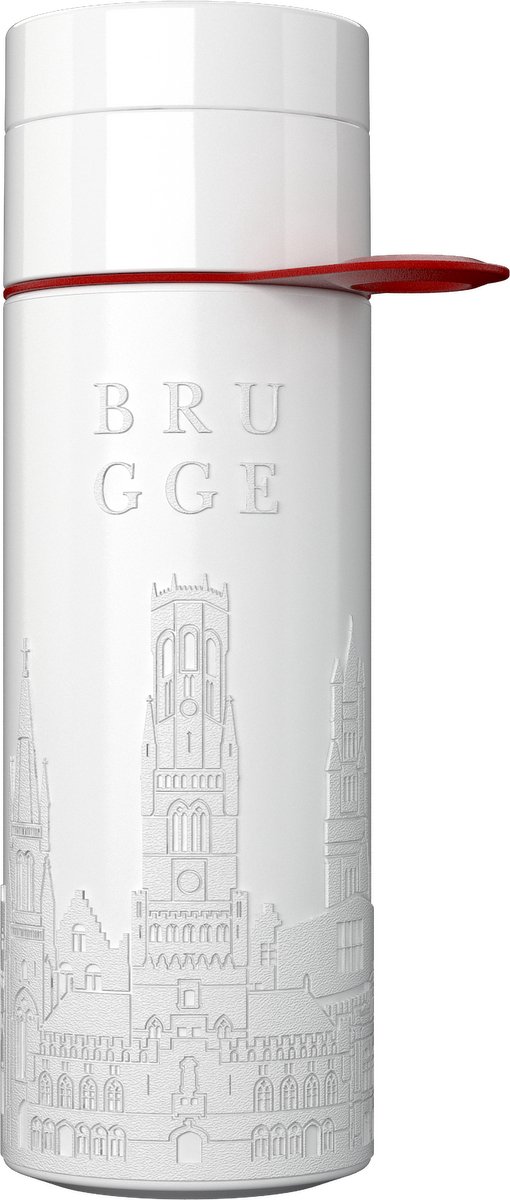 Brugge Bottle White | Herbruikbare Waterfles 500 ML