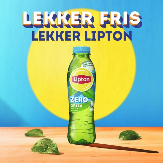 Lipton Ice Tea Green fles - Zero Sugar - vol van smaak, zonder suiker - 12 x 500ml - Voordeelverpakking