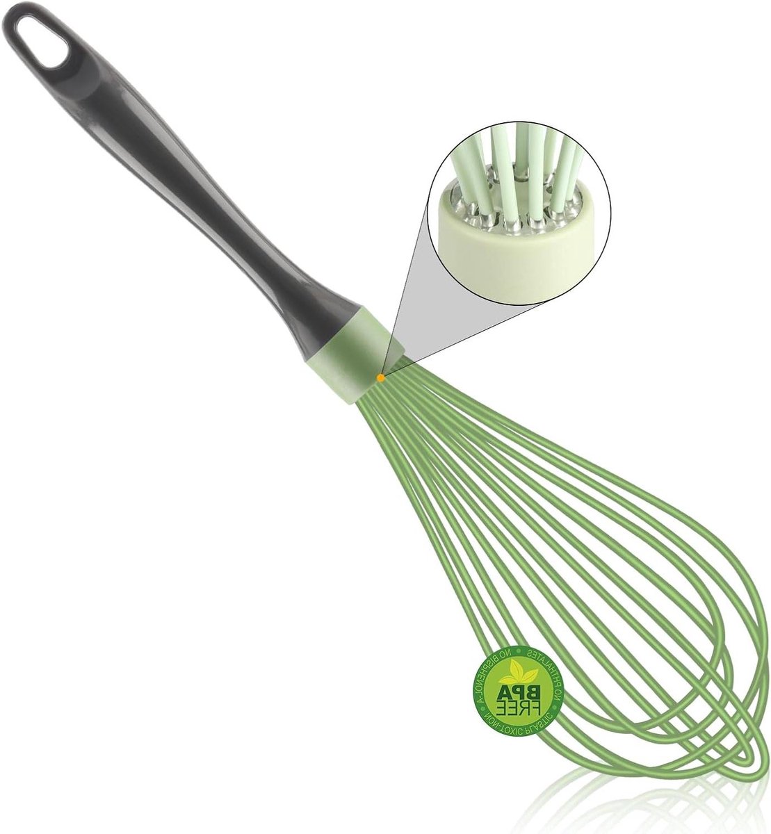 Siliconen Garde - Keukengerei Wisk - Beslag Mengen - Vaatwasmachinebestendig - 305 x 76 cm - Groen