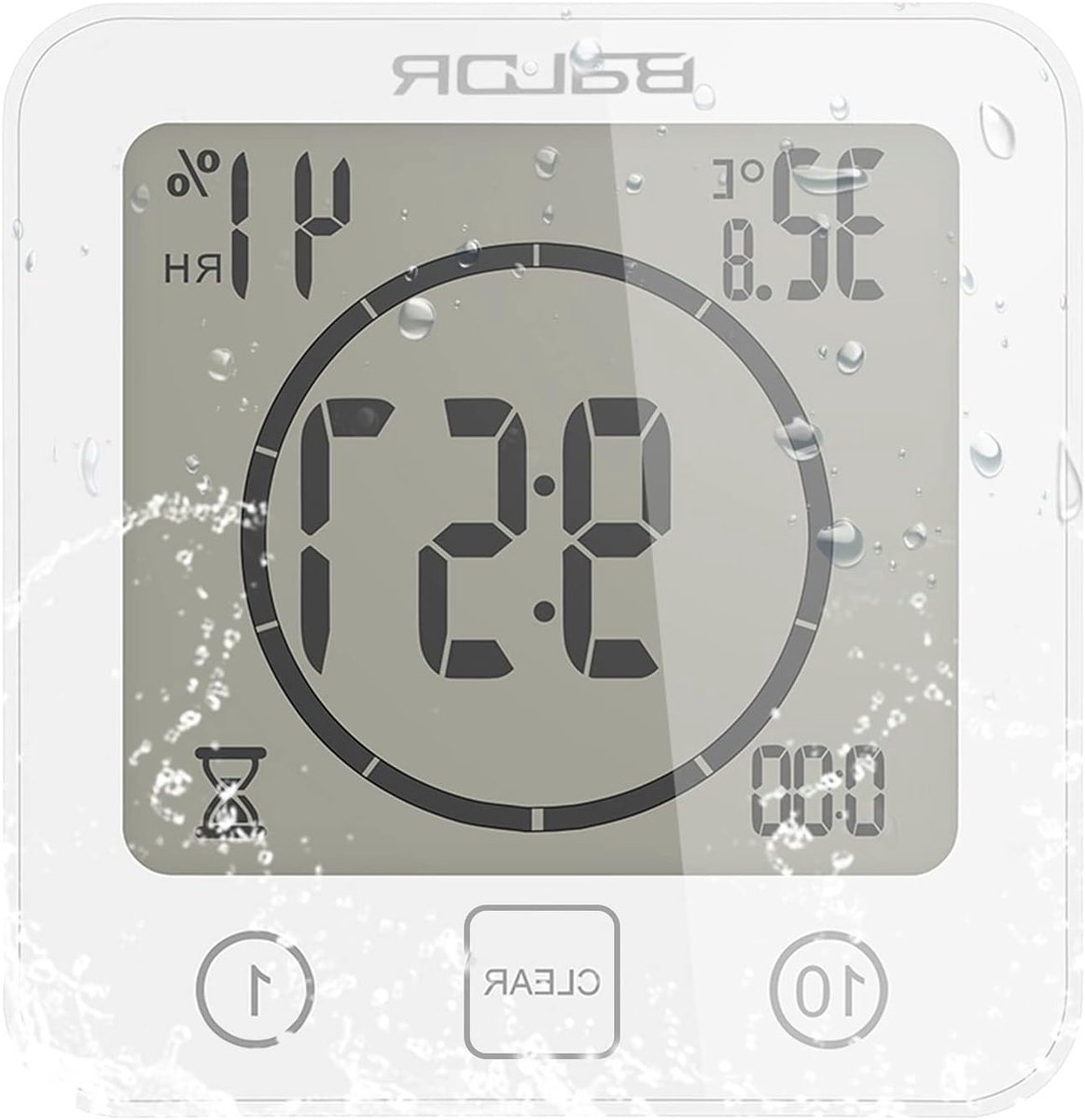 Digitale Badkamerklok met Alarm en Timer, Waterdichte Aromatherapielamp voor Interieurdecoratie en Ontspanning